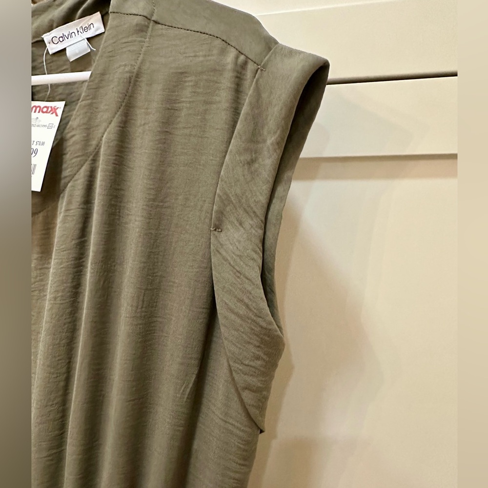 Calvin Klein Olive Green Jumpsuit-8 - Picture 5 of 9